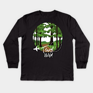 Adventure is worthwhile Explore the world travel lover summer holidays vacation Kids Long Sleeve T-Shirt